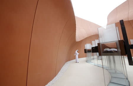 The pavilion of United Arab Emirates is seen at Expo 2015 in Milan, May 1, 2015. REUTERS/Alessandro Garofalo