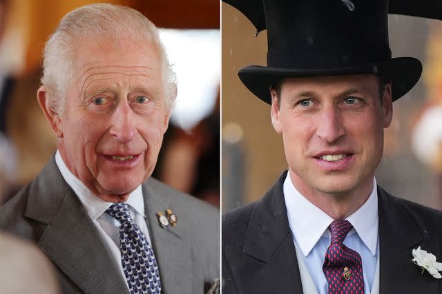 <p>Chris Jackson/Getty; Yui Mok / POOL / AFP via Getty</p> King Charles at the Prince's Trust Awards at Buckingham Palace on May 22, 2024; Prince William at the Buckingham Palace garden party on May 21, 2024.