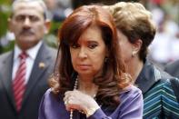 Argentina's President Cristina Fernandez arrives at a Mercosur summit in Caracas July 29, 2014. REUTERS/Jorge Silva