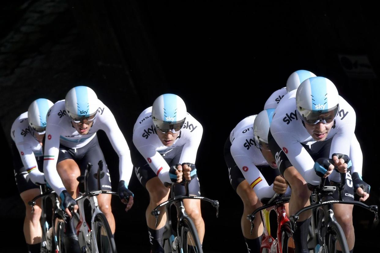 End of the road: Sky have withdrawn their ownership and sponsorship of Team Sky: AFP/Getty Images