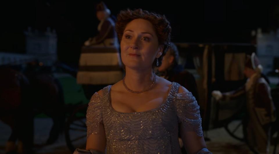 Ruth Gemmell as Violet Bridgerton on season three, episode two of "Bridgerton."