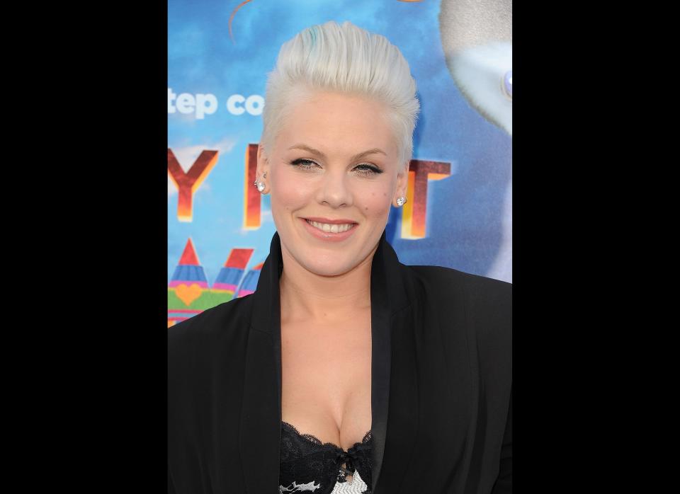 Pink chose to set the video for her 2010 hit "Raise Your Glass" at a gay wedding. "I threw my best friend's wedding in my backyard -- [she] is gay and she married her wife, and it was absolutely beautiful," <a href="http://www.mtv.com/news/articles/1649597/pinks-raise-your-glass-video-celebrates-gay-marriage.jhtml" target="_hplink">she told MTV News</a>. "At the end of it, her mom said, 'Why can't this be legal?' and started crying. It was just the most heartbreaking thing I've ever seen, so that's why I'm doing it in my video. "