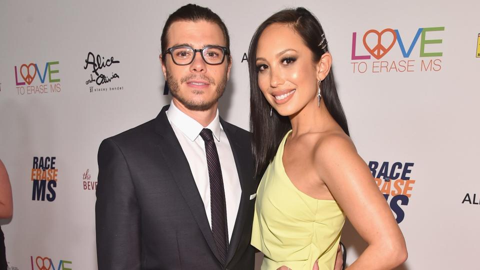 Matthew Lawrence (L) and Cheryl Burke