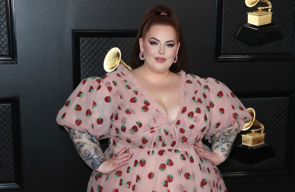 Tess Holliday has struggled with postpartum depression credit:Bang Showbiz