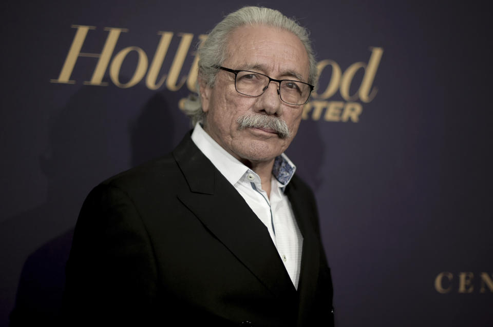 FILE - Edward James Olmos attends The Hollywood Reporter's Oscar Nominees Night on Feb. 4, 2019, in Beverly Hills, Calif. Olmos turns 74 on Feb. 24. (Photo by Richard Shotwell/Invision/AP, File)