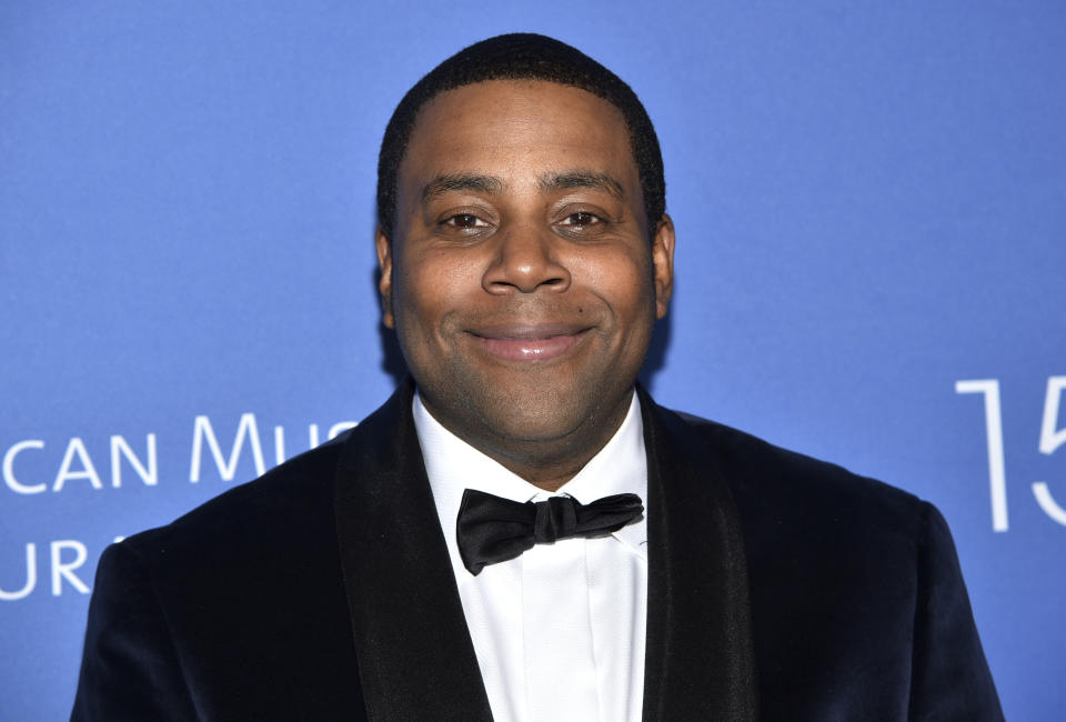 FILE - Actor-comedian Kenan Thompson appears at the American Museum of Natural History's 2019 Museum Gala on Nov. 21, 2019, in New York. Thompson will host the 74th Emmy® Awards scheduled for Monday, Sept. 12. (Photo by Evan Agostini/Invision/AP, File)