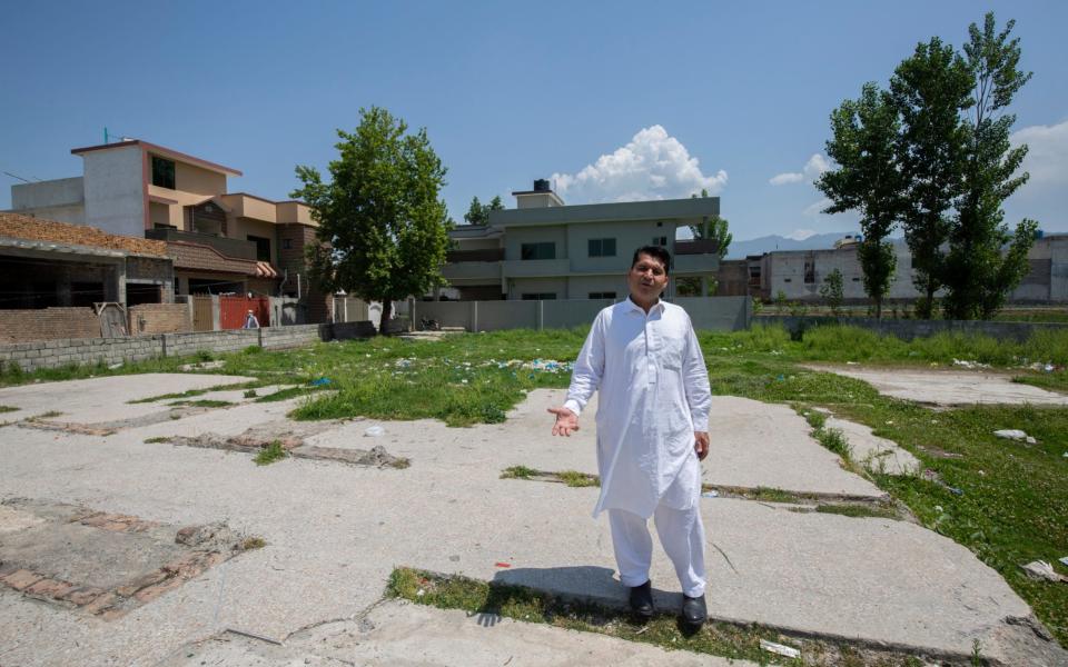 Shabbir Ahmed khan a resident of Osama street who used to live close to the compound.  - Saiyna Bashir for the Telegraph