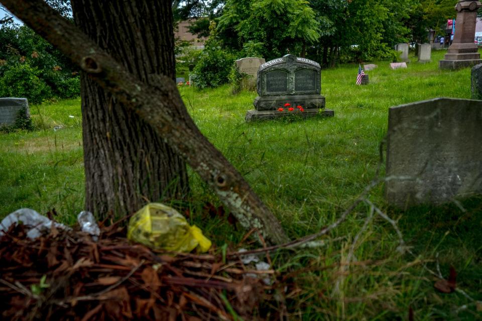 Founded in 1847, the 11-acre Oakland Cemetery is a catalog of immigration in Rhode Island.