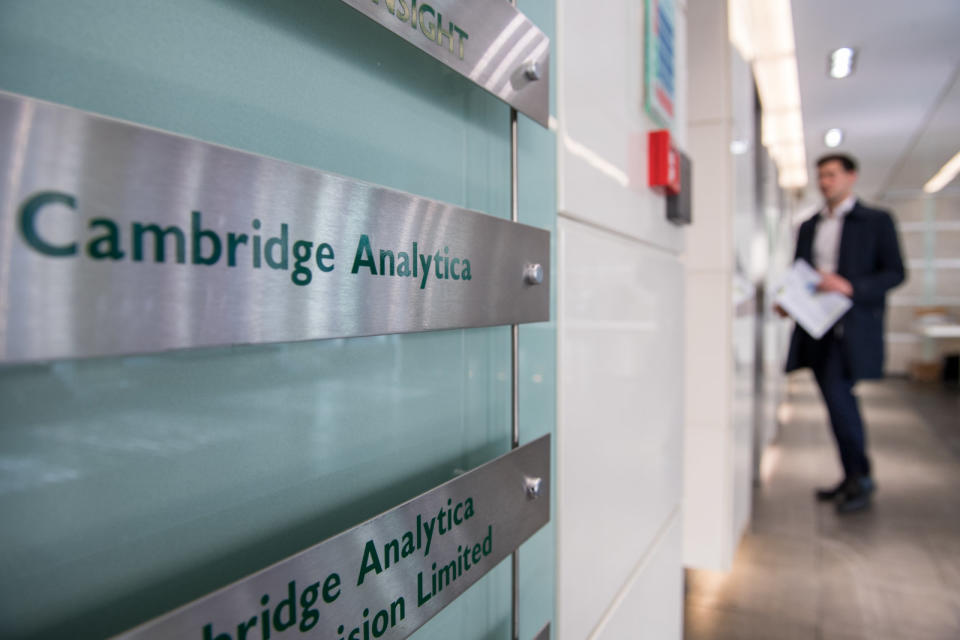 Embattled tech firm Cambridge Analytica announced that its acting CEO,