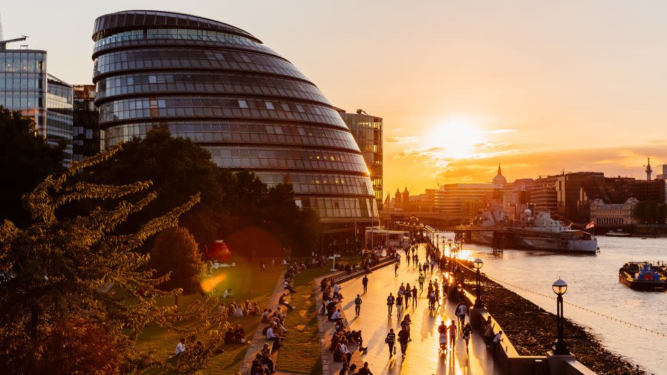 International arrivals to London are up 17% in 2023. - Alexander Spatari/Moment RF/Getty Images