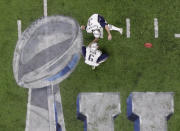 <p>New England Patriots kicker Stephen Gostkowski (3) kicks an extra point during the second half of the NFL Super Bowl 52 football game against the Philadelphia Eagles Sunday, Feb. 4, 2018, in Minneapolis. (AP Photo/Eric Gay) </p>