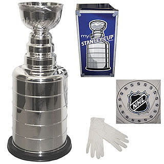 NHL Team Name Replica Stanley Cup with Championship Year Logo