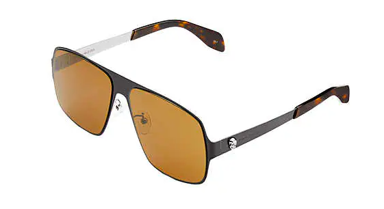 Alexander McQueen Black-Brown Sunglasses