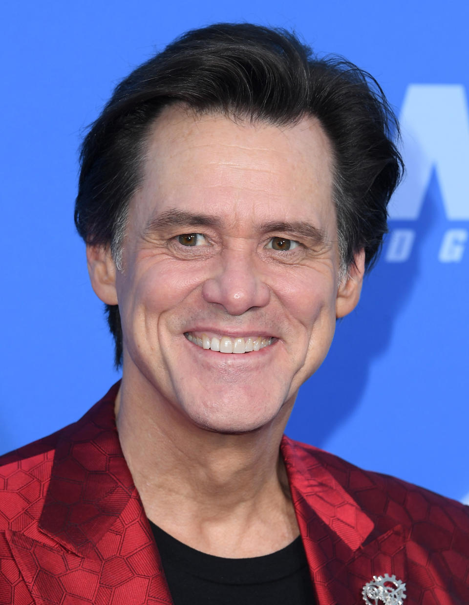 Jim Carrey arrives at the Los Angeles Premiere Screening Of "Sonic The Hedgehog 2"