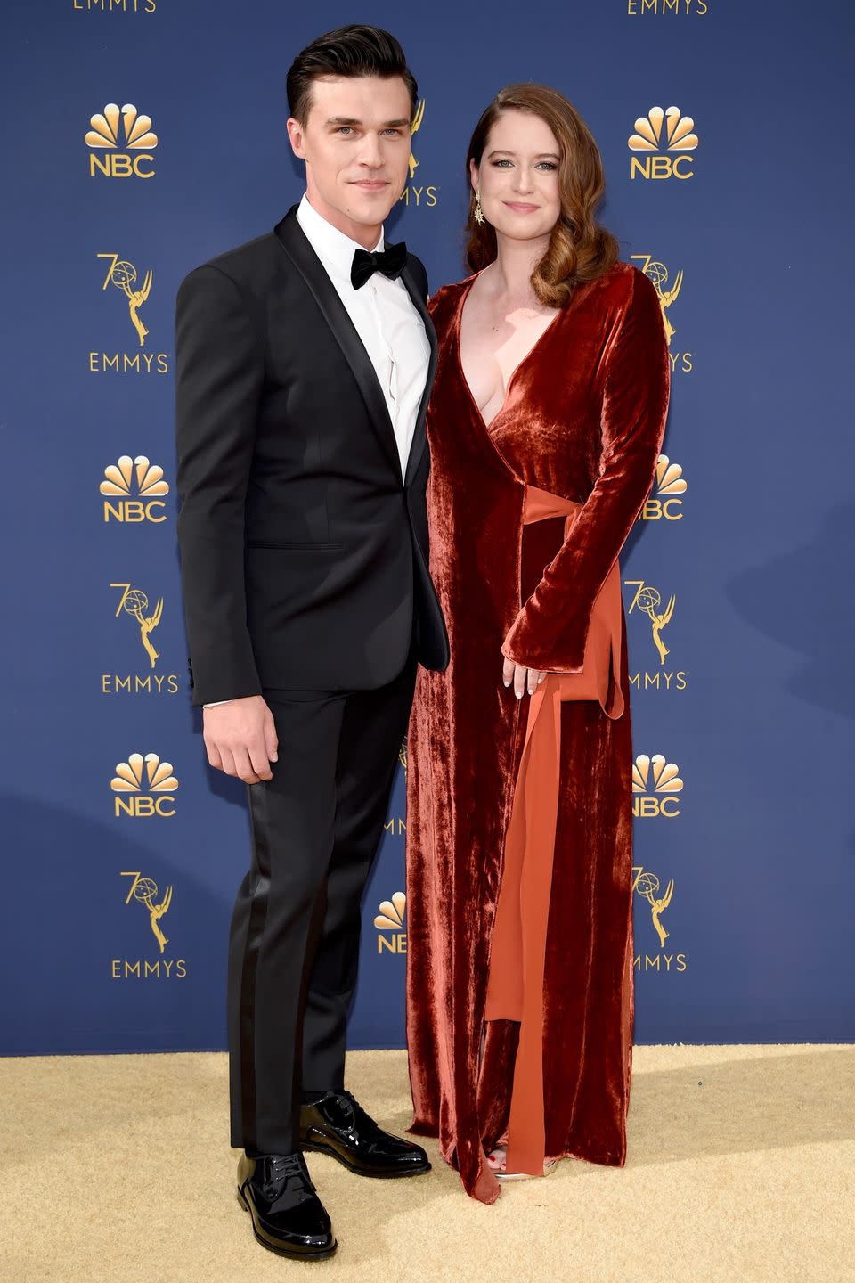 <p>Finn Wittrock and Sarah Roberts</p>