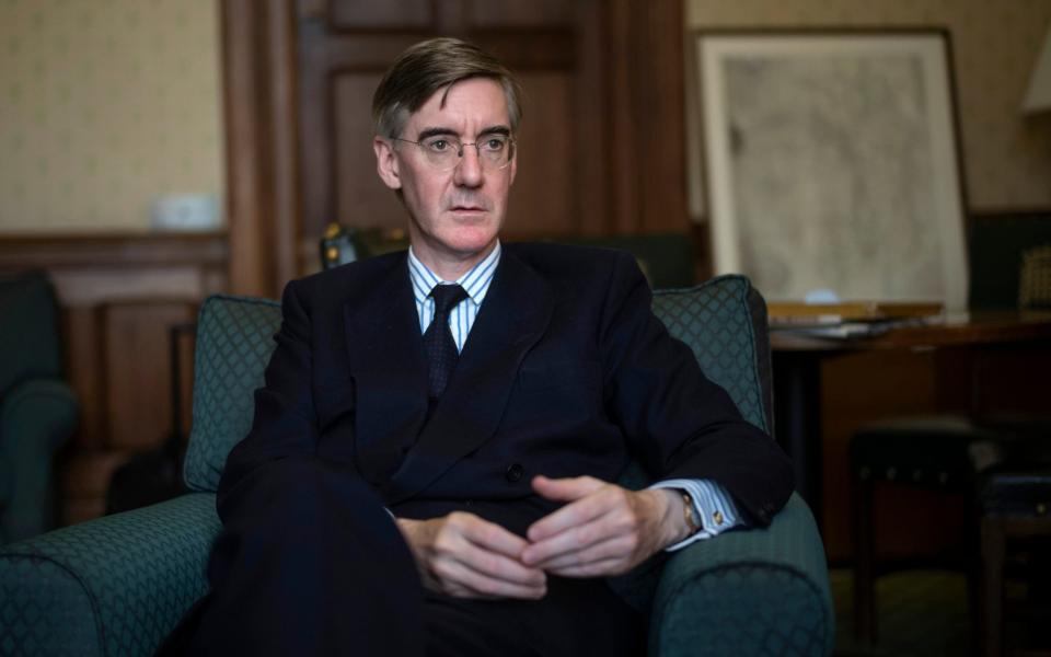 Jacob Rees-Mogg, the former business secretary, is pictured in the House of Commons on October 26 - David Rose for The Telegraph