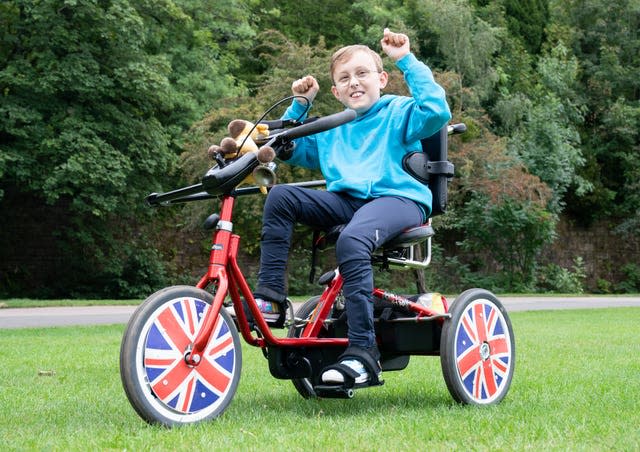 Inspirational young fundraiser Tobias Weller (Danny Lawson/PA)