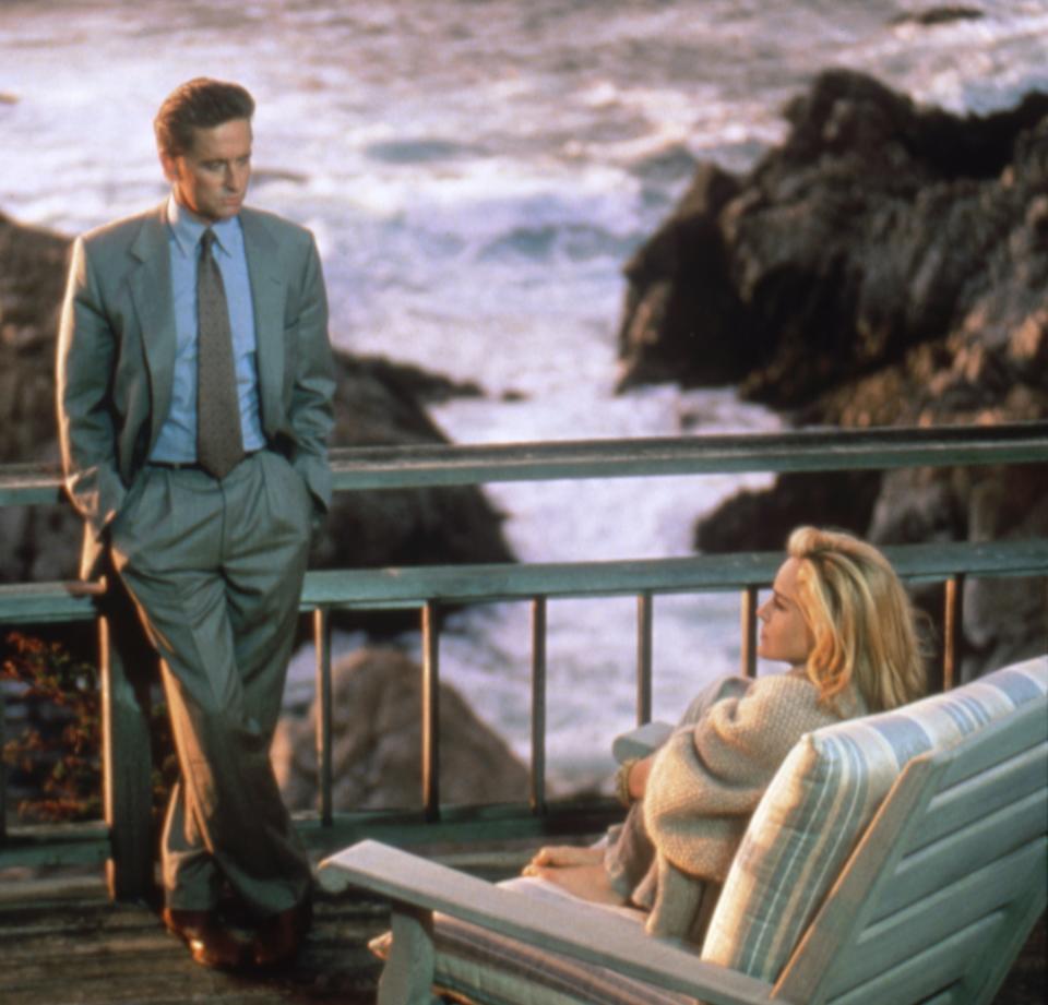 On the set of Basic Instinct, which was filmed at the Lodge at Spindrift.