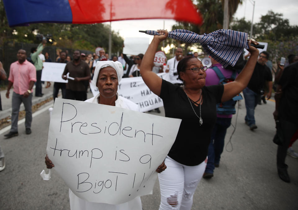 Miami Haitians condemn Trump