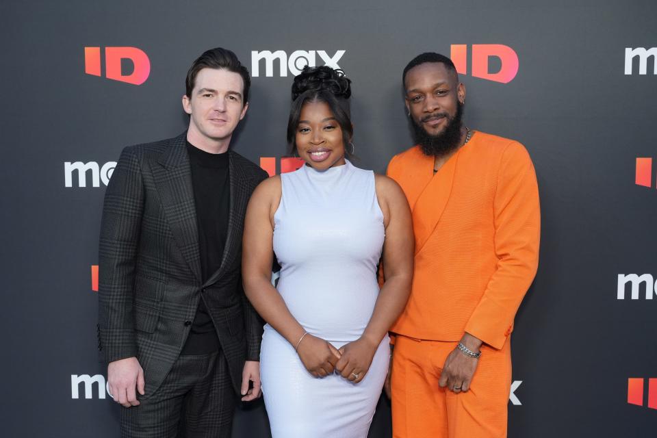 Drake Bell, Giovonnie Samuels and Bryan Hearne attend the "Quiet On Set: The Dark Side of Kids TV" For Your Consideration event at Saban Media Center on April 9, 2024 in North Hollywood, California.