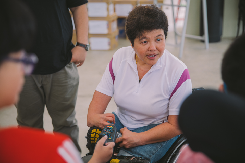 Judy Wee is constantly inspiring the young and spearheading for changes for the disabled. PHOTO: Judy Wee