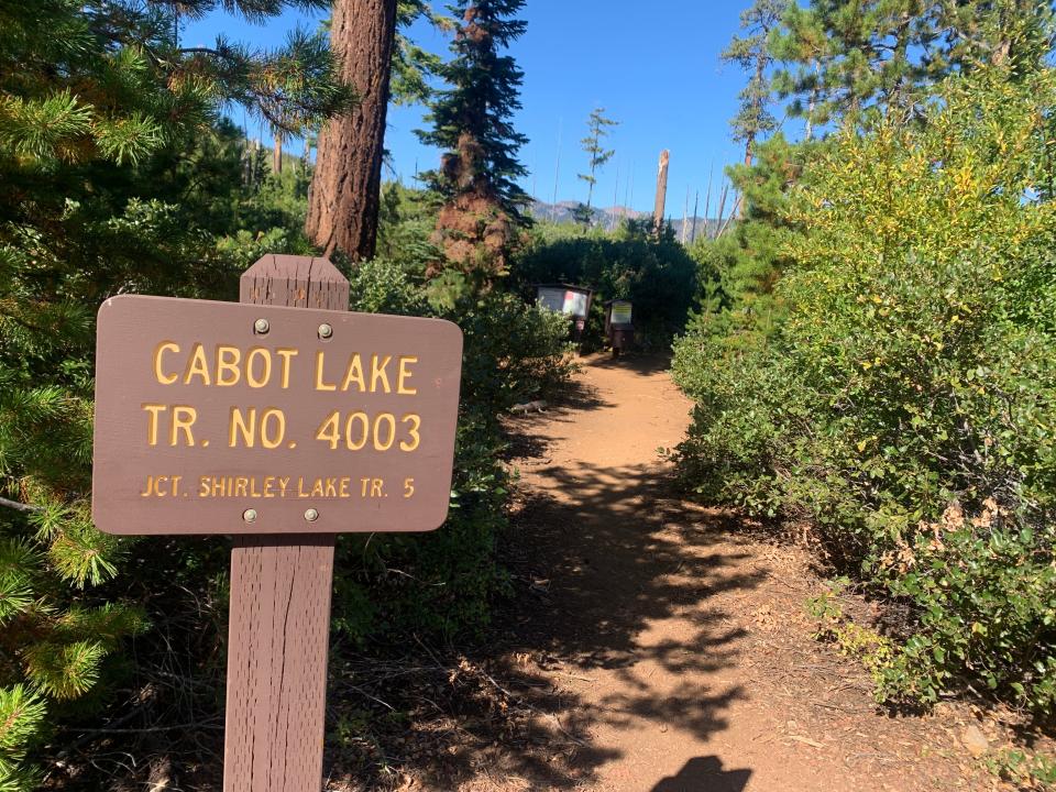 Cabot Lake Trail leads to Carl Lake in the Mount Jefferson Wilderness.