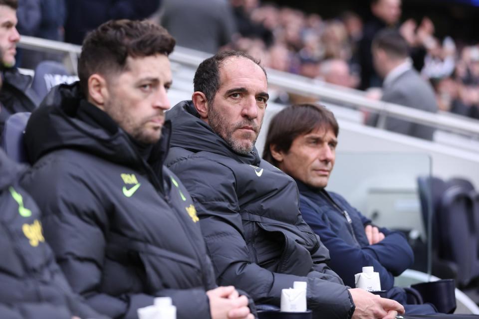 Stand-in: Stellini will oversee things for Tottenham in Conte’s absence (Tottenham Hotspur FC via Getty Images)