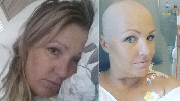 Donna was forced to have a double mastectomy and has already fought 9 months past her 