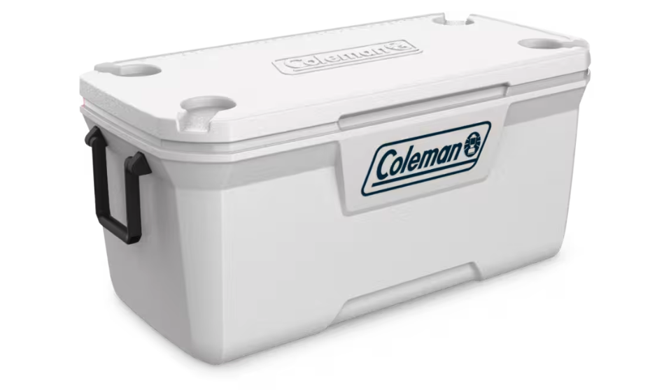 Coleman 316 Series 120-Quart Marine Cooler. Image via Canada Tire.