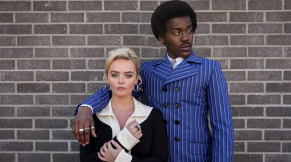 New pictures have emerged of Ncuti Gatwa and Millie Gibson in 60s looks as The Doctor and his sidekick Ruby Sunday (BBC)