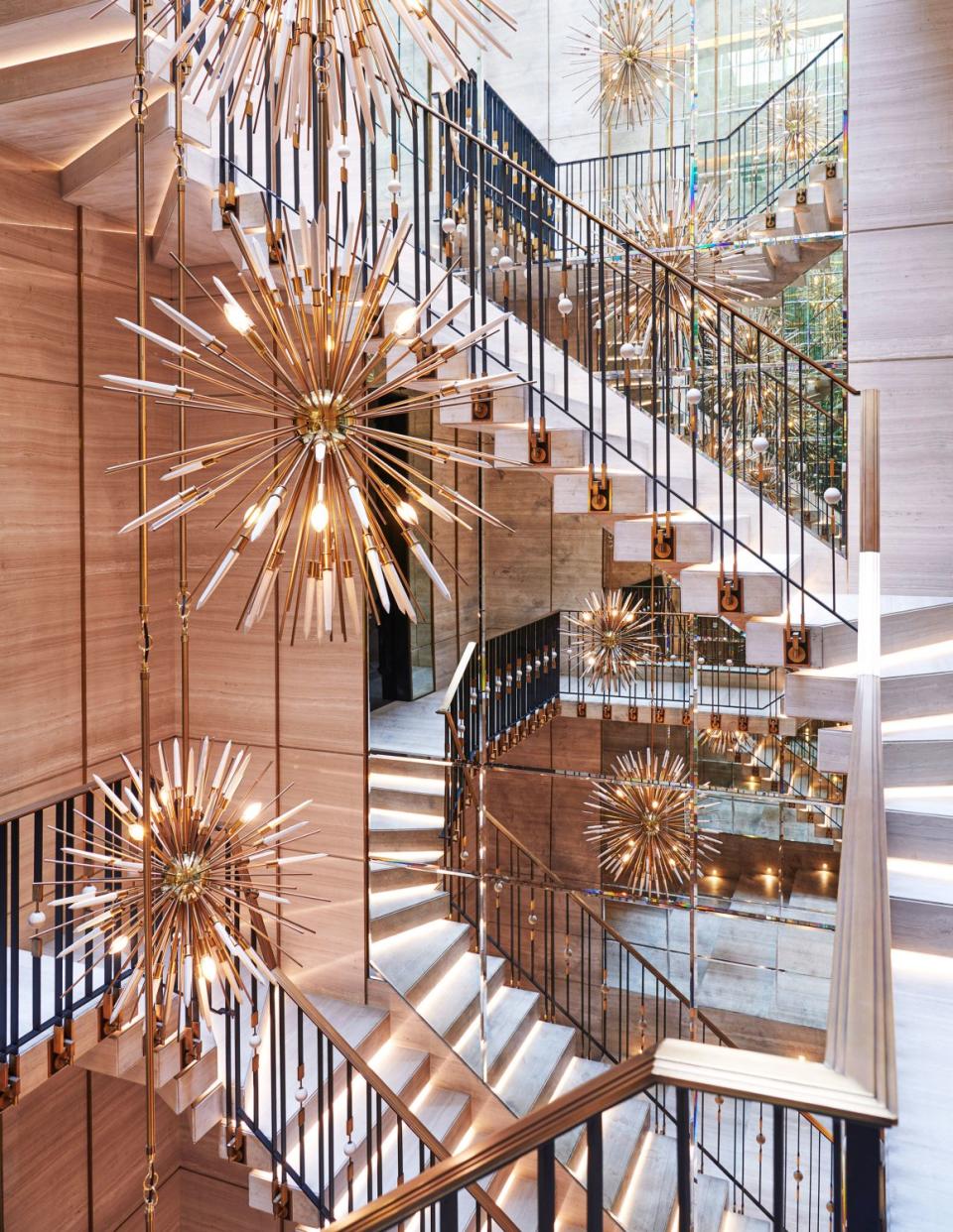 Drake's Toronto mansion staircase