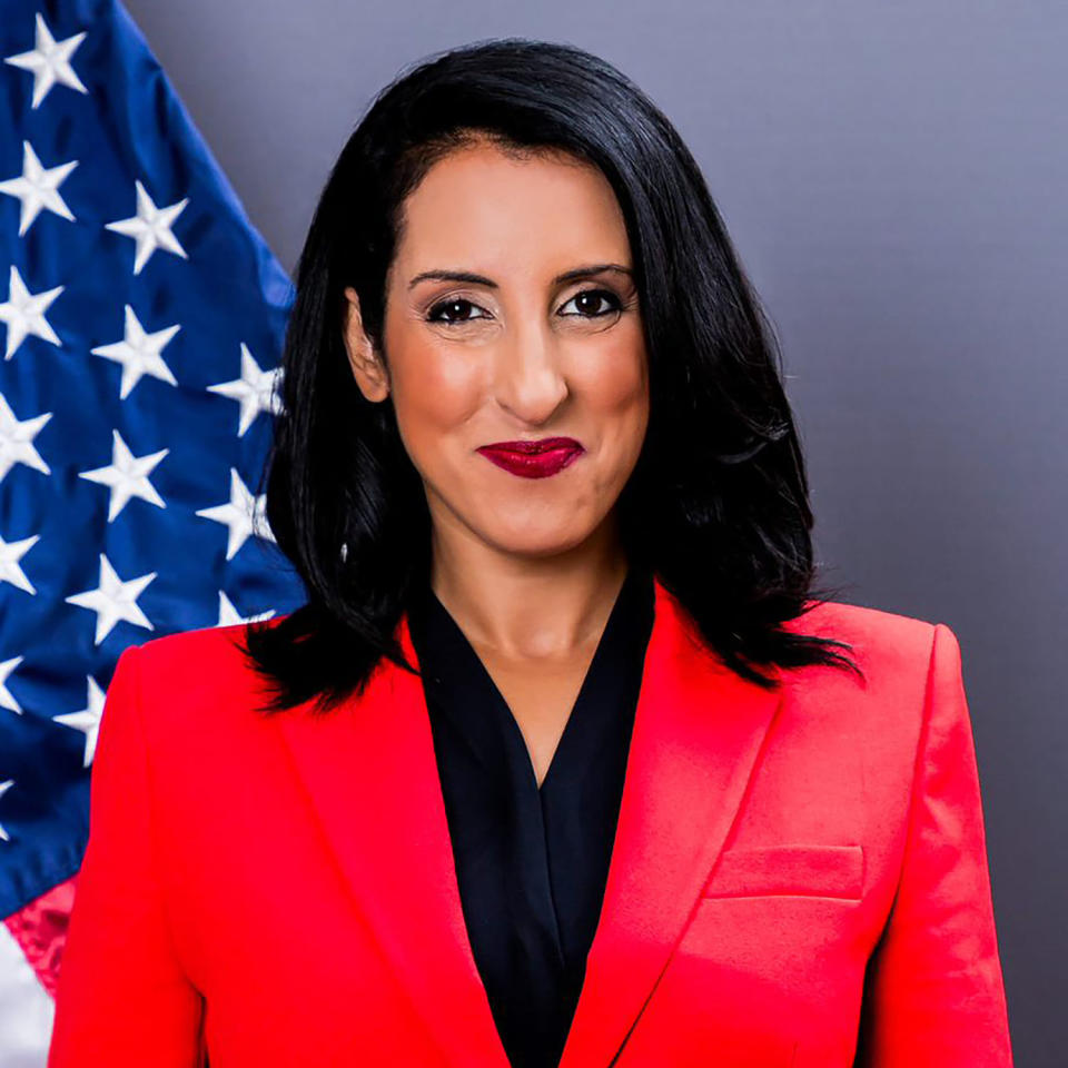 Hala Rharrit, a U.S. diplomat and veteran foreign service officer who resigned from the State Department last month. (U.S. Department of State)
