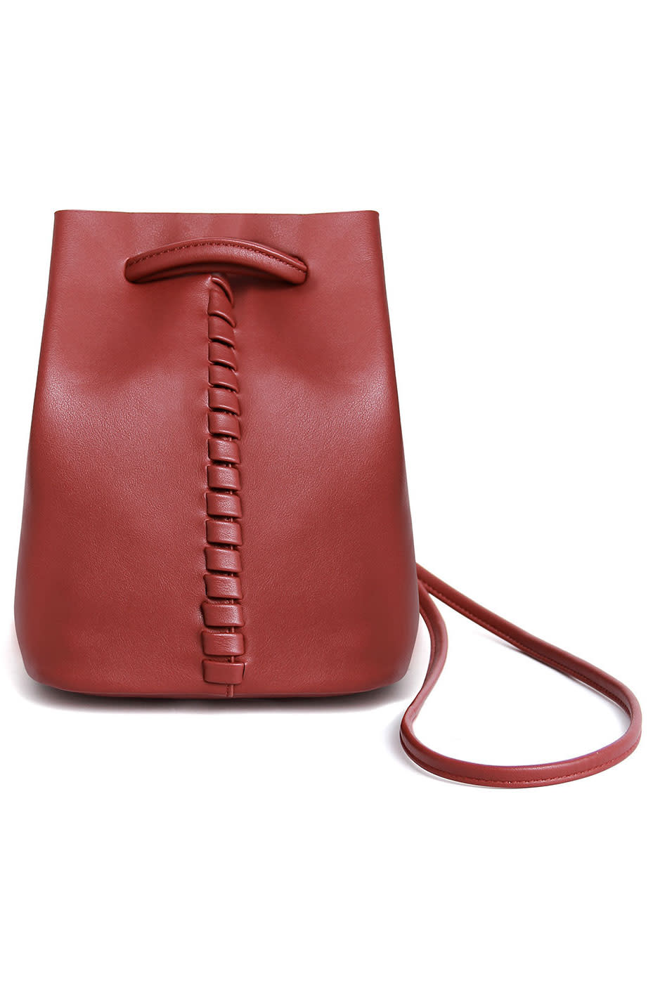Yep, your essential bag is super affordable.<br><br><strong>Yoins</strong> Drawstring Leather Bucket Bag, $, available at <a href="https://go.skimresources.com/?id=30283X879131&url=http%3A%2F%2Fwww.yoins.com%2FDrawstring-Leather-Bucket-Bag-in-Red-p-1042754.html" rel="nofollow noopener" target="_blank" data-ylk="slk:Yoins" class="link ">Yoins</a>