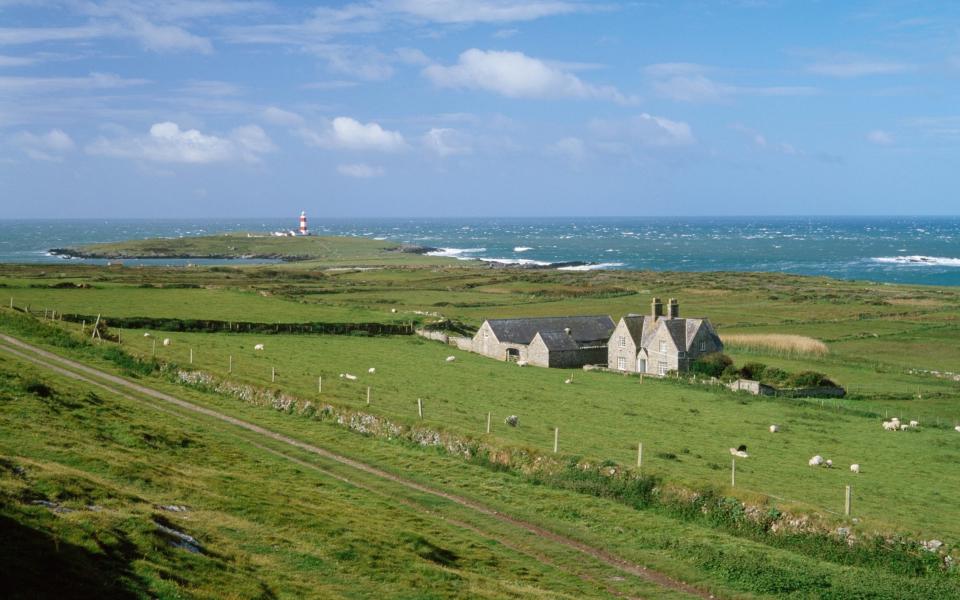 Bardsey Island is just three kilometers off the tip of the Llyn Peninsula in north-west Wales