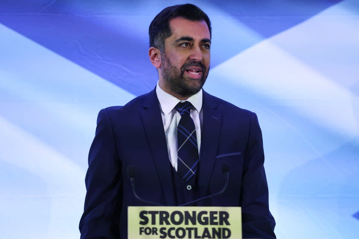 Humza Yousaf said he felt like ‘the luckiest man in the world’ (Reuters)