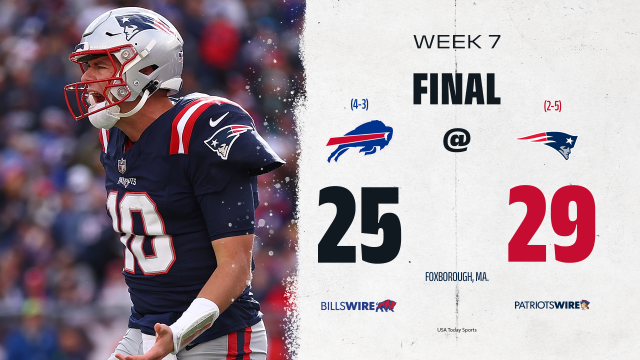 NFL Week 7 Game Recap: New England Patriots 29, Buffalo Bills 25