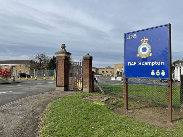 A view of RAF Scampton, in Lincoln. 