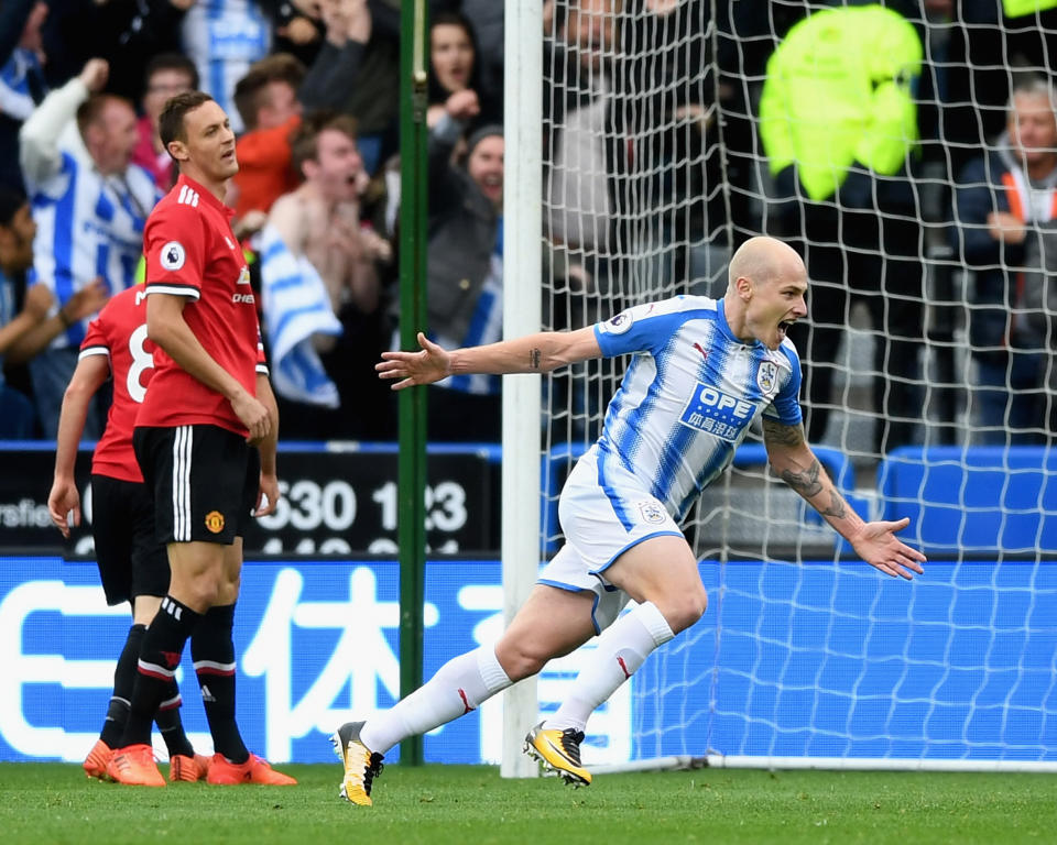 Aaron Mooy gave Huddersfield the lead: Getty