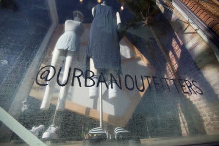 The window of a Urban Outfitters store is seen in Pasadena, California, U.S. on March 6, 2015. REUTERS/Mario Anzuoni/File Photo