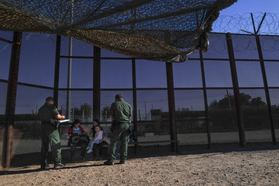 U.S. Border Patrol agents in San Luis, Arizona, on June 27, 2019.