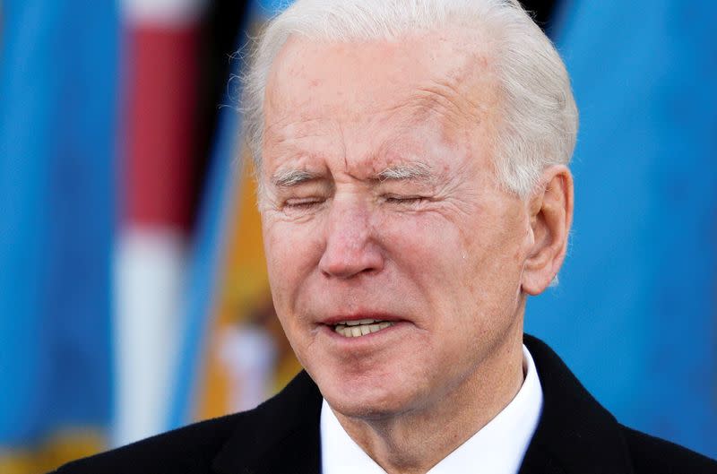 Joe Biden visits Beau Biden National Guard/Reserve Center in New Castle