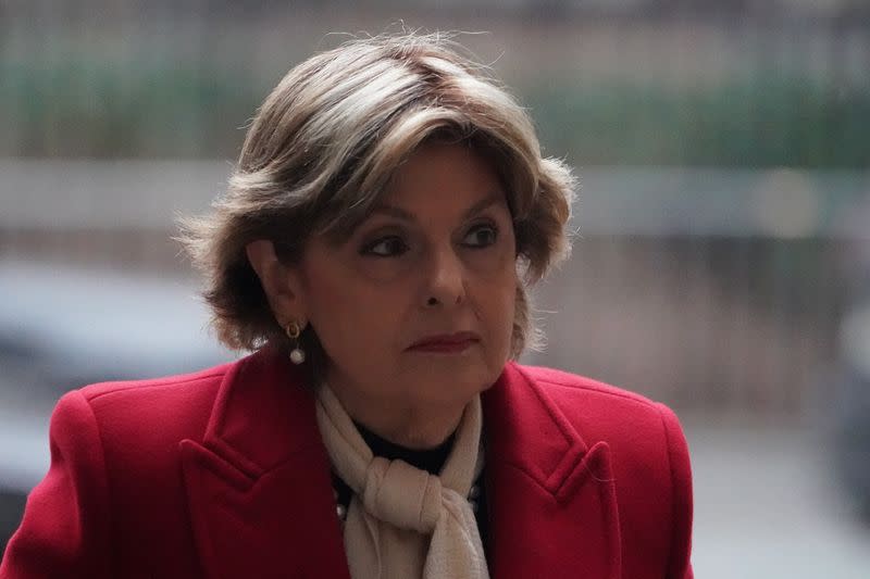 Attorney Gloria Allred arrives at New York Criminal Court during Harvey Weinstein's ongoing sexual assault trial in the Manhattan borough of New York City