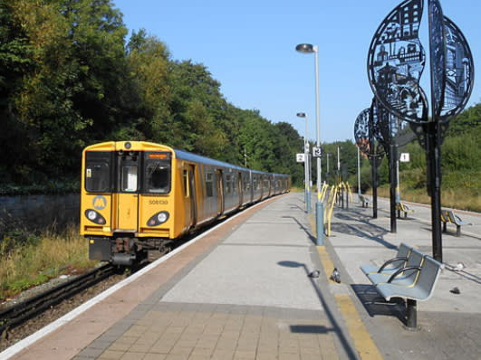 A Merseyrail train leaves Birkenhead Park. Photo: Wikimedia 