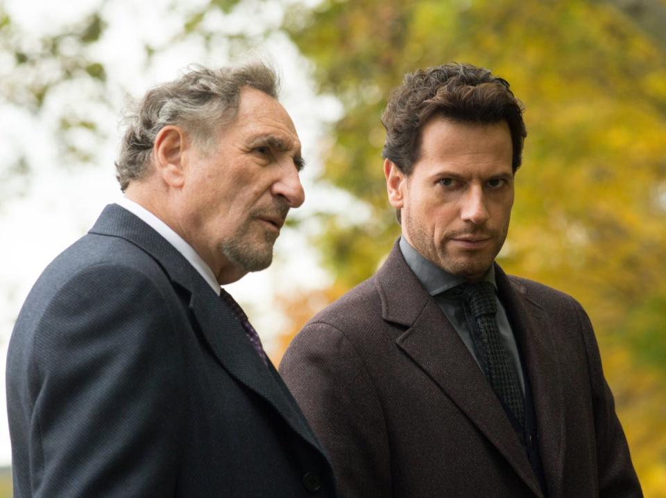 A man out of time: Abe (Hirsh) alongside his ‘father’ Dr Henry Morgan (Ioan Gruffudd) in ‘Forever’ (Warner Bros)