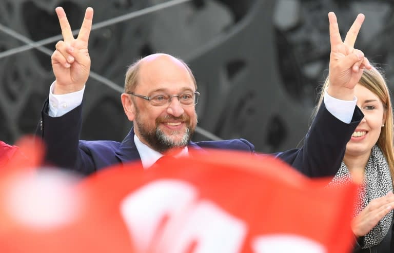 Martin Schulz, Social Democratic Party (SPD) chairman and candidate for chancellor, faces an uphill battle against Angela Merkel