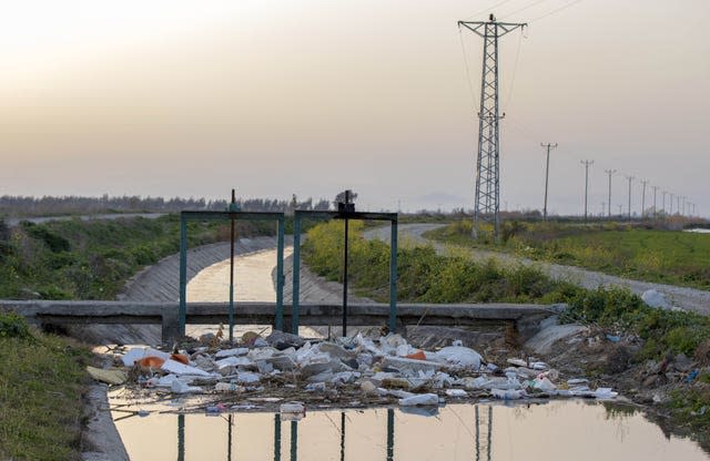 Waste dumped and burned in Turkey