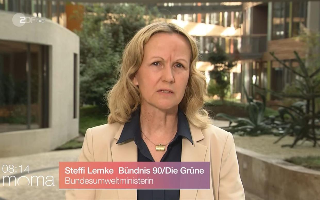 Die Trinkwasserversorgung in Deutschland ist trotz des Dürresommers gesichert, stellte Bundesumweltministerin Steffi Lemke (Grüne) im "ZDF-Morgenmagazin" klar. (Bild: ZDF)