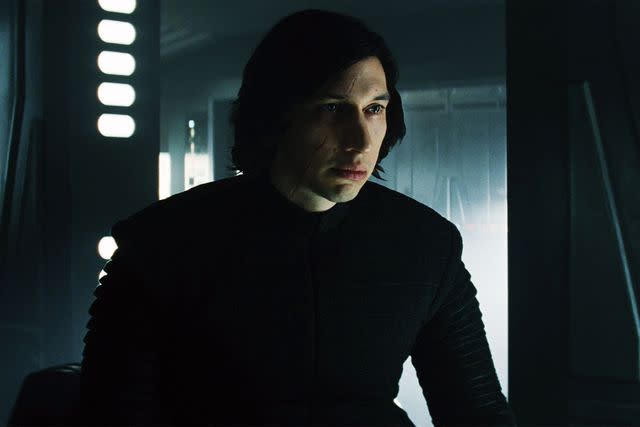 <p>Everett Collection</p> Adam Driver in 'Star Wars: The Last Jedi'