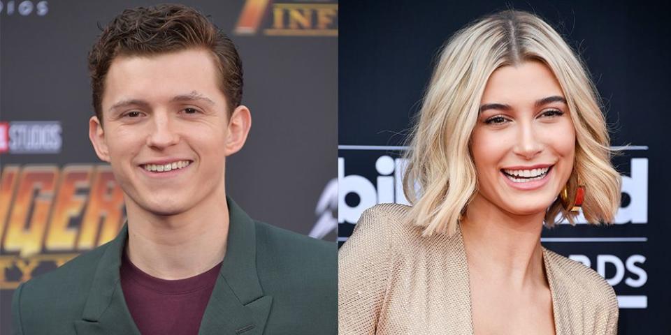 Tom Holland and Hailey Bieber