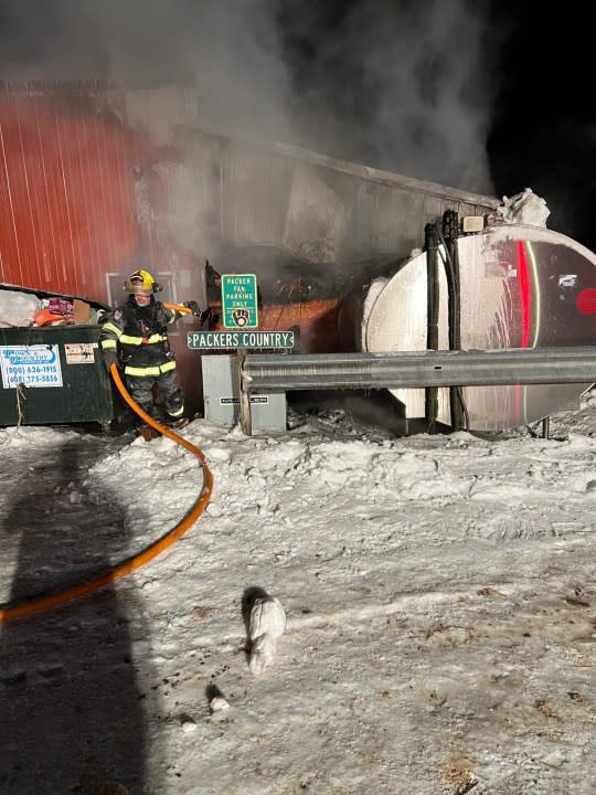 Central Wisconsin dairy barn fire